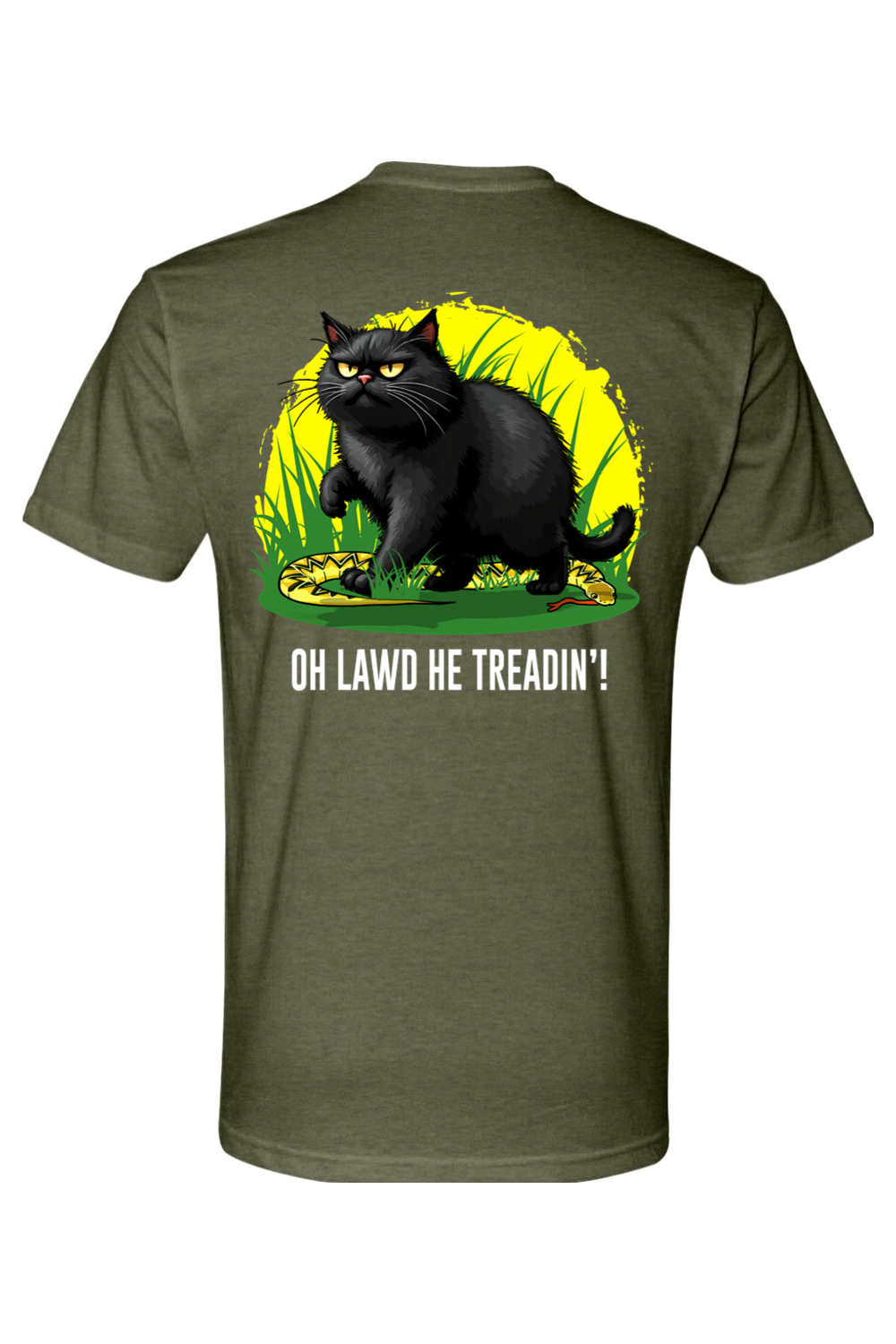 Oh Lawd He Treadin' - Tactical Cat T-Shirt | The Filthy Beaver