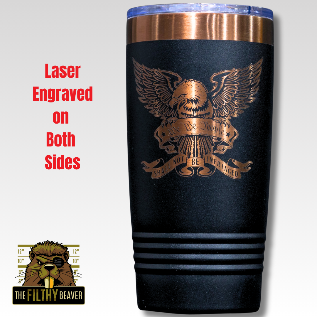 We The People Patriotic Tumbler | 2nd Amendment Eagle Design
