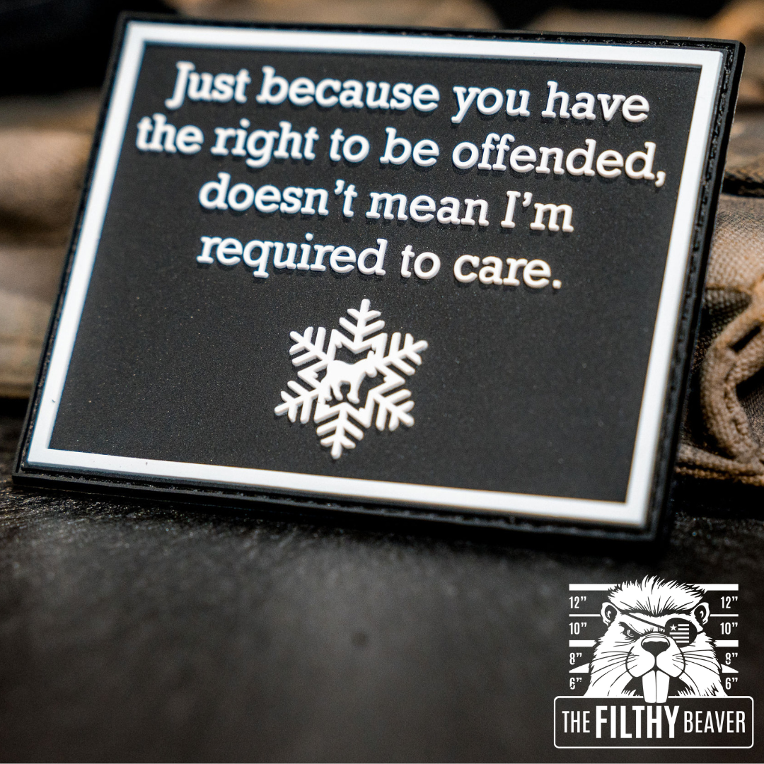 If You're Offended Patch |  PVC Velcro  Patch Made in the USA
