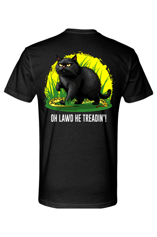 Oh Lawd He Treadin' - Tactical Cat T-Shirt | The Filthy Beaver