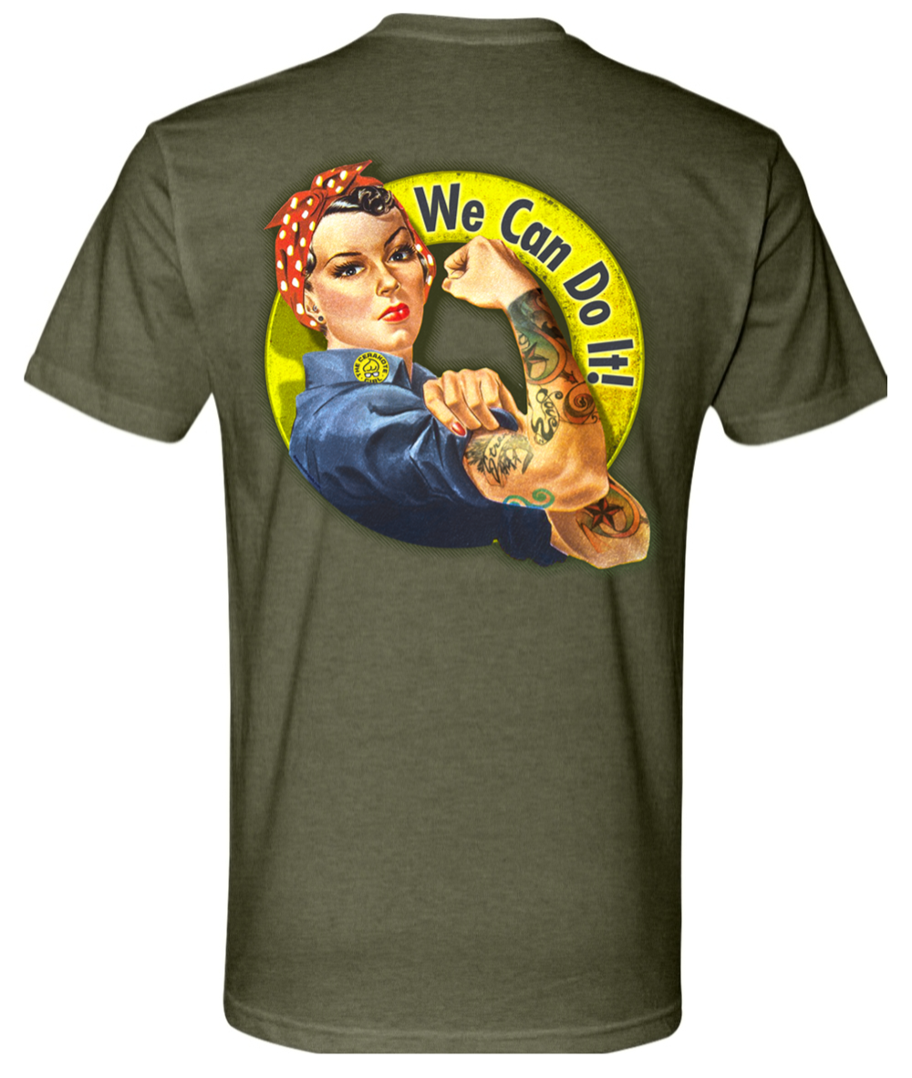 The Modern Rosie The Riveter Tribute T-Shirt  |  The Filthy Beaver